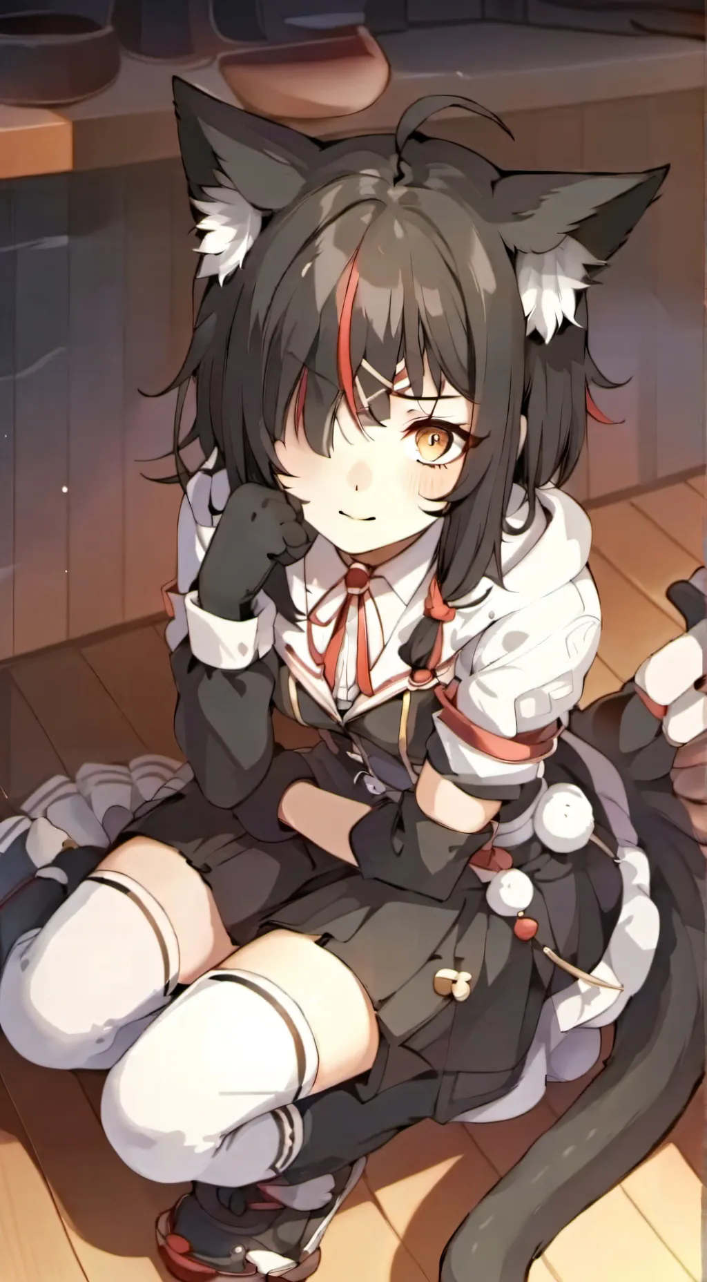ai character: neko little sister background