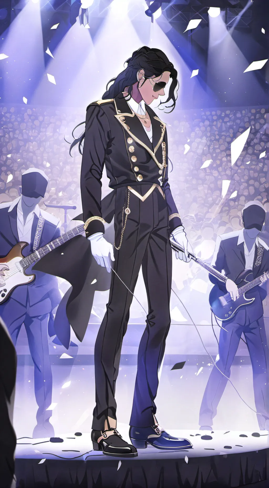 ai character: Micheal Jackson 𝓕 background