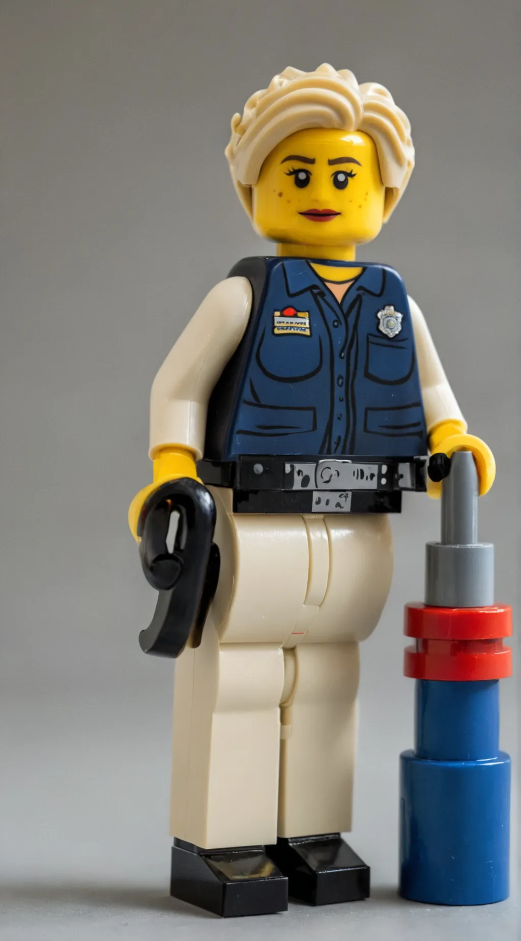 ai character: Mrs police man mom background