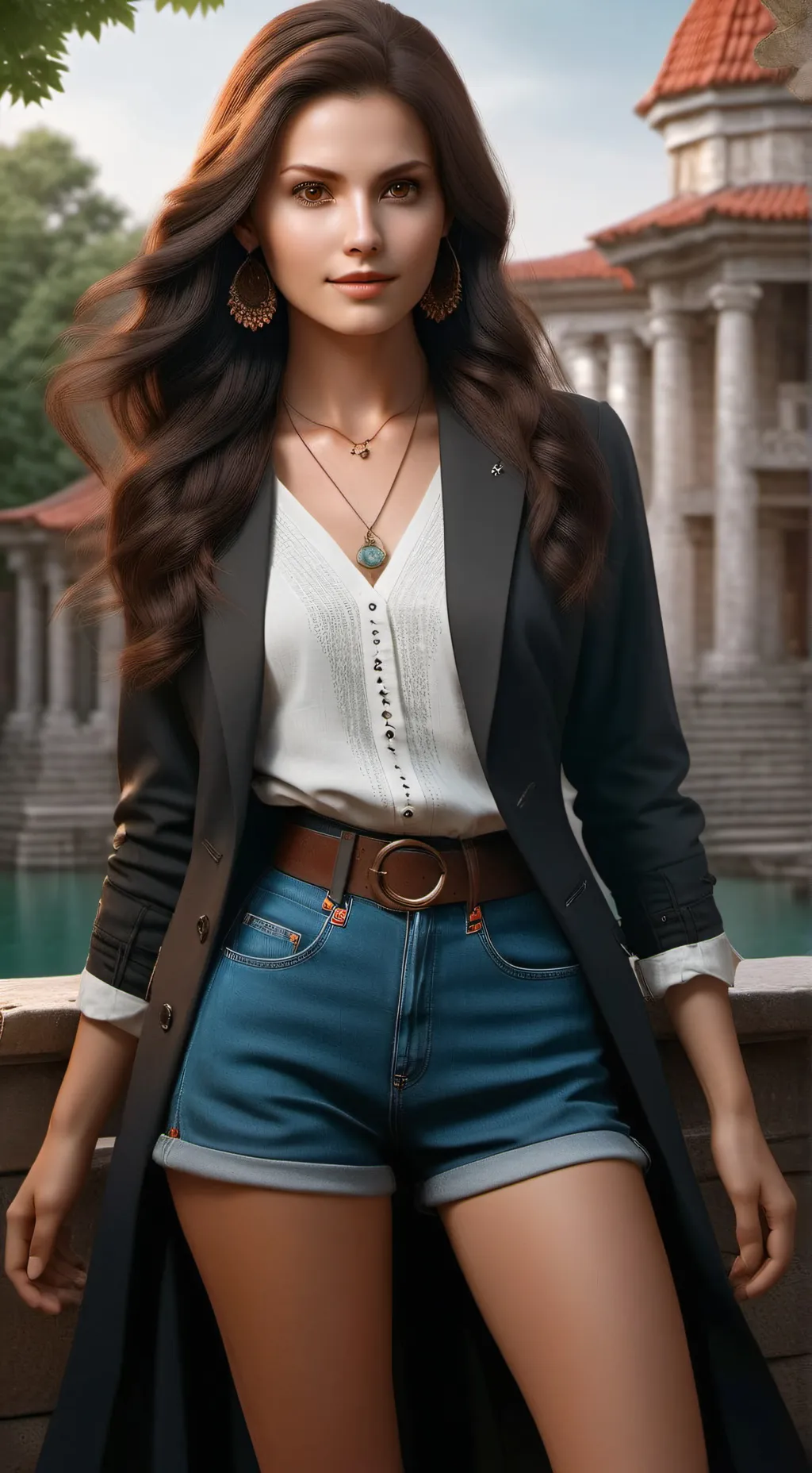 ai character: Elina Andysen background