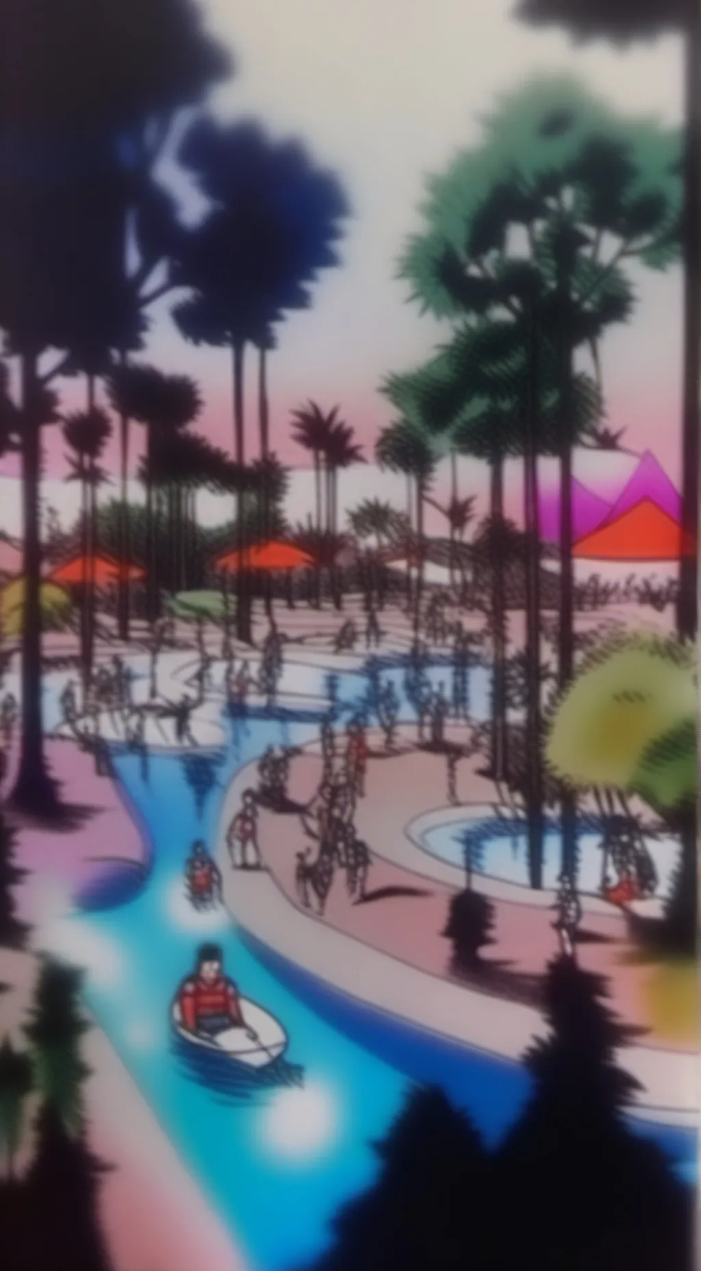 ai character: parque acuático 💦 background