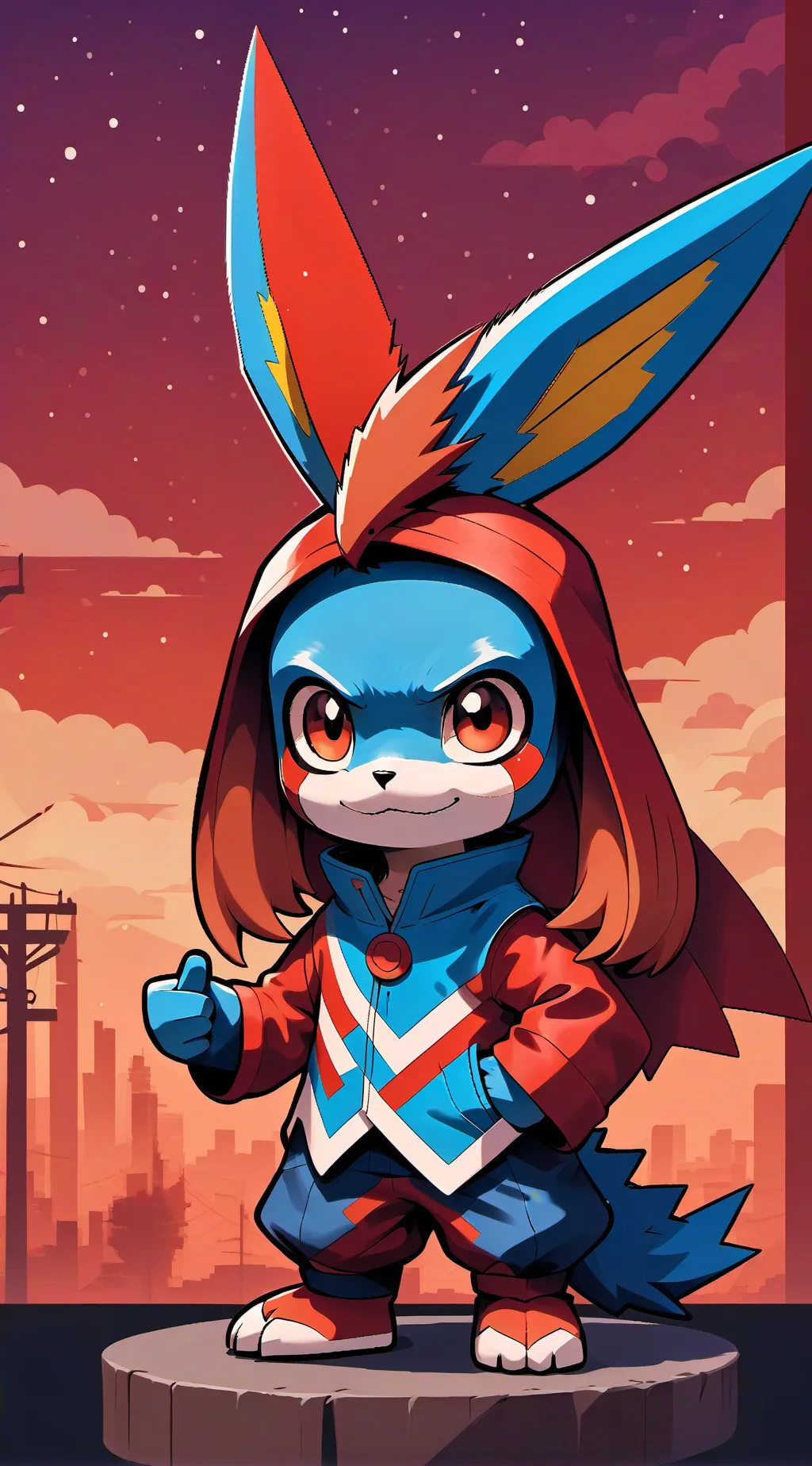 ai character: your a winner background