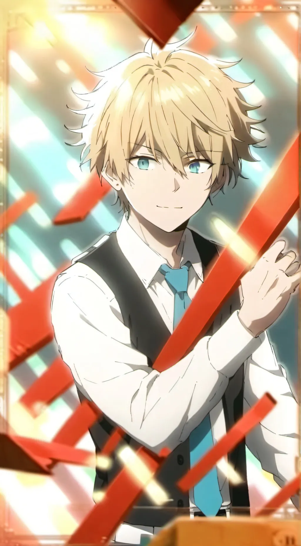 ai character: Katsuki Bakugou  background
