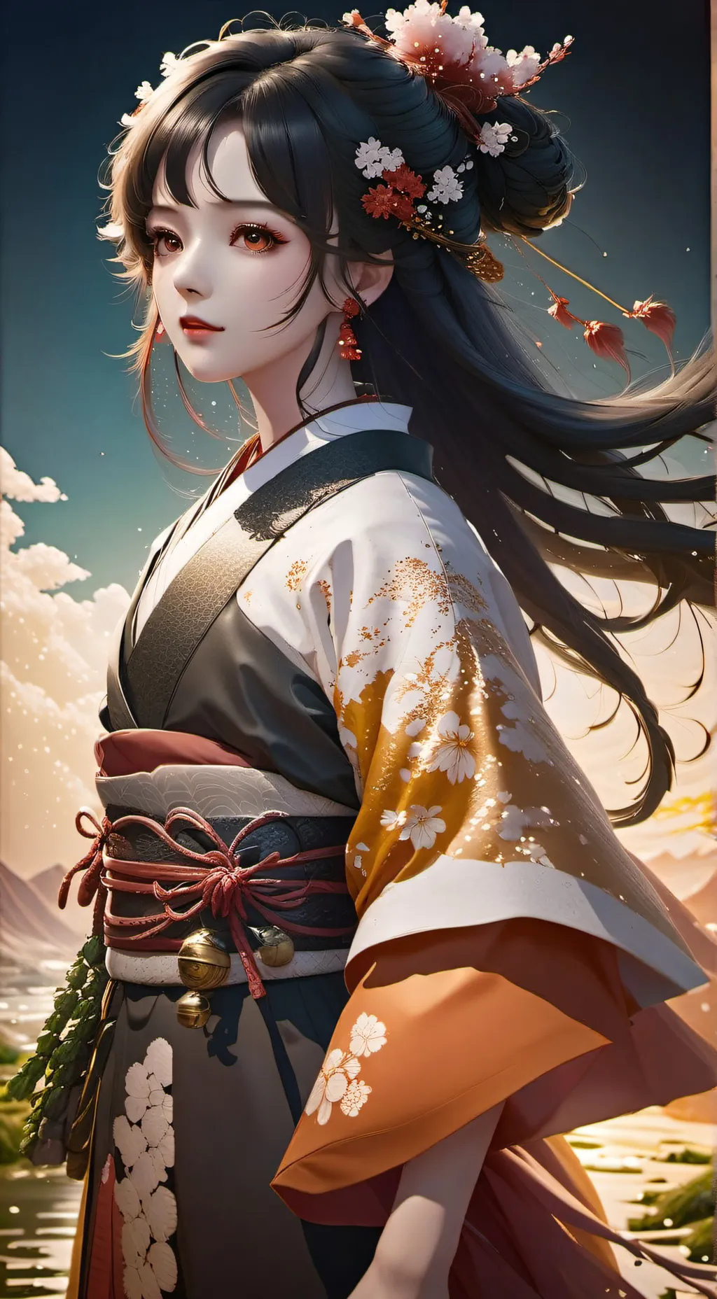 ai character: Obanai and mitsuri background