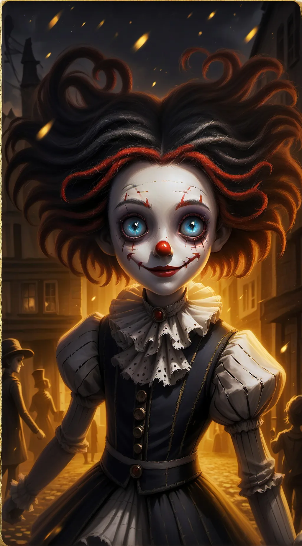 ai character: S.C.P 3 clowna background