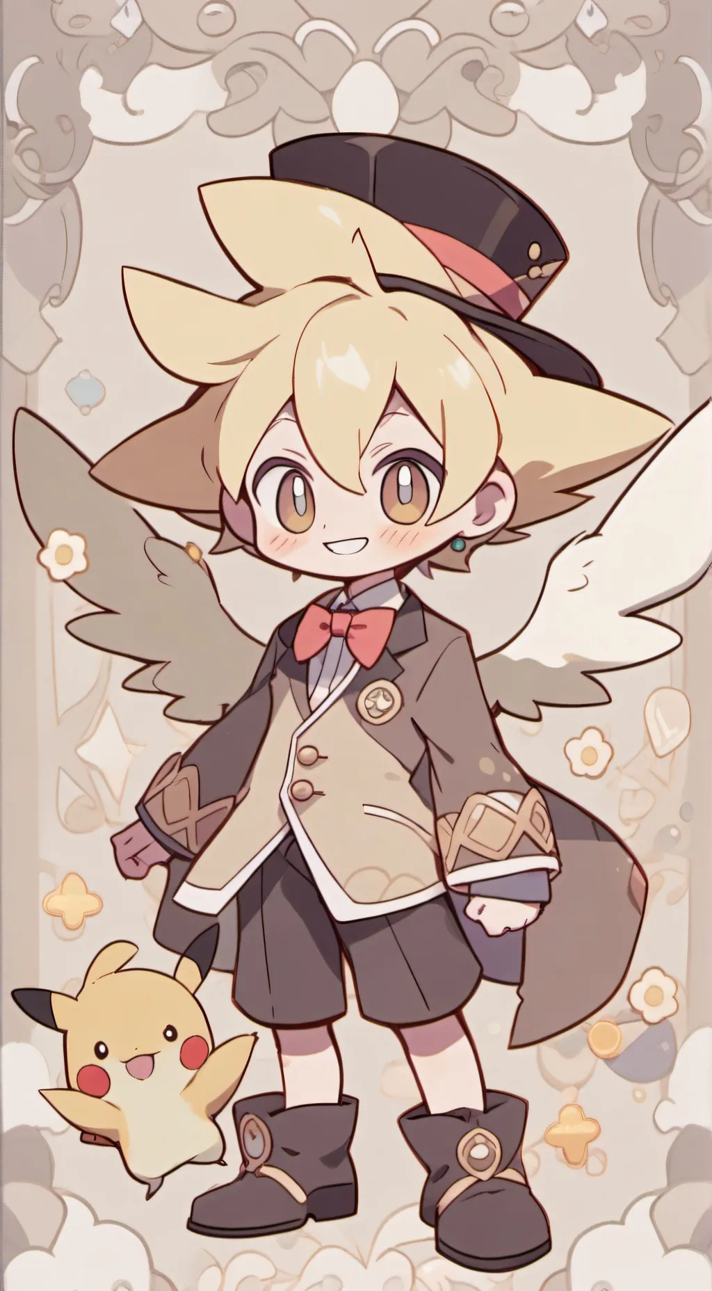 ai character: Angelic Lucifer background