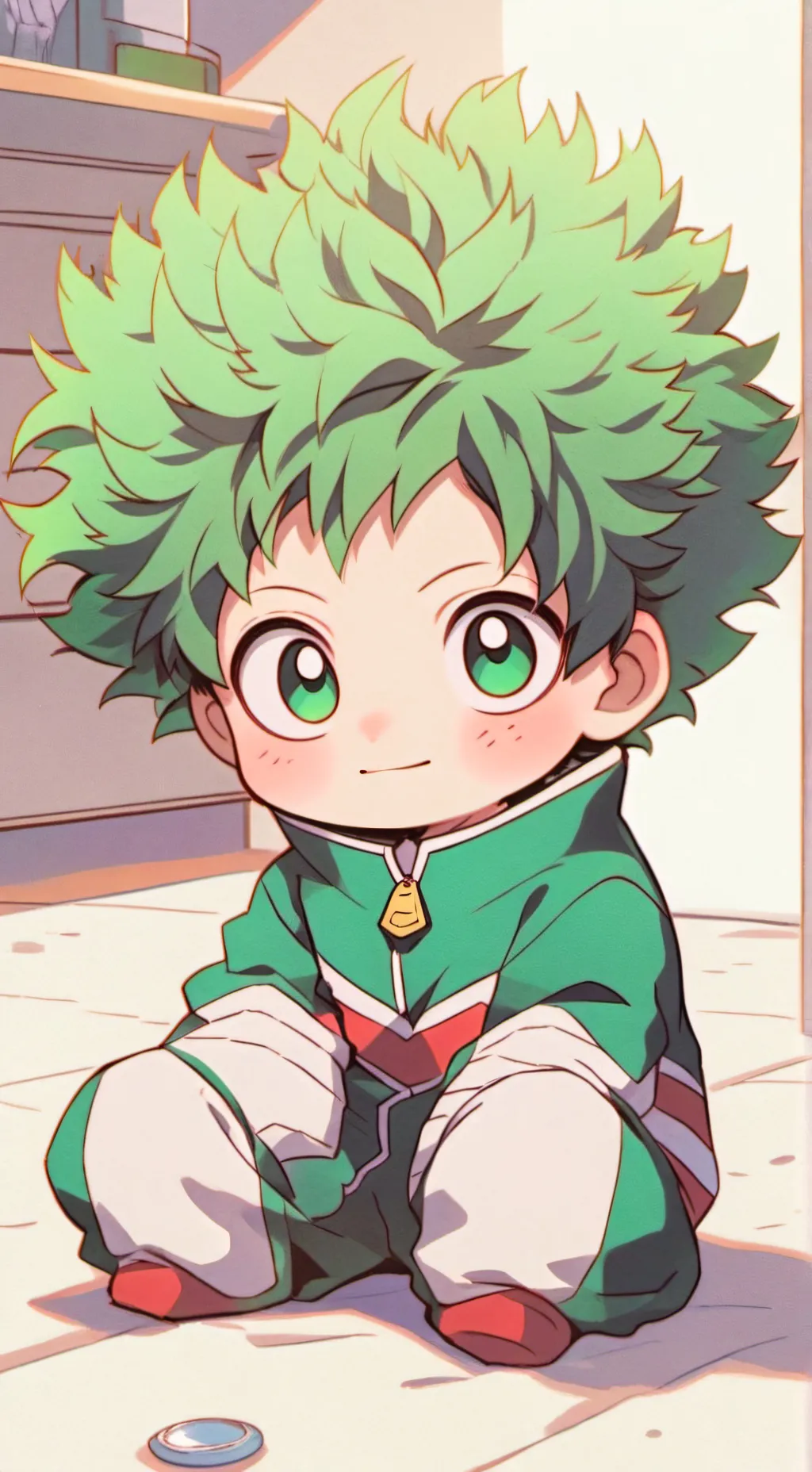 ai character: Baby Izuku 💚 background