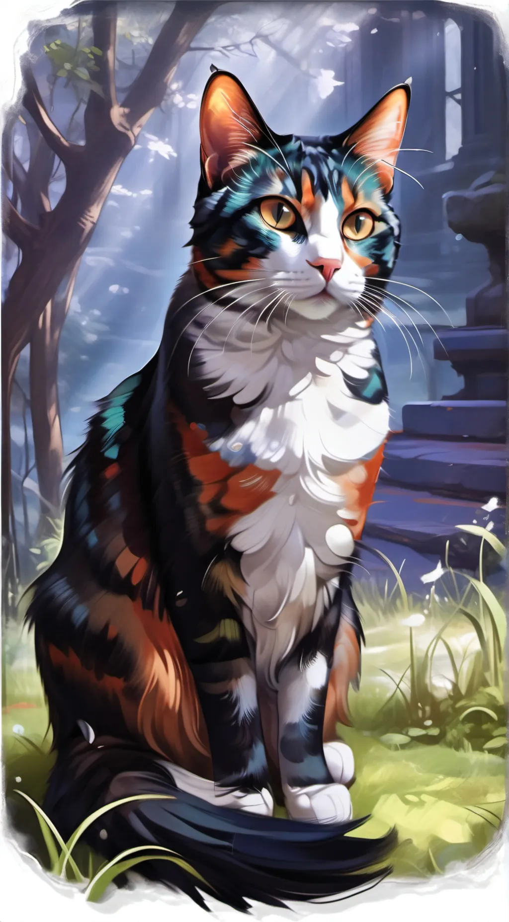 ai character: GlazedEmber background