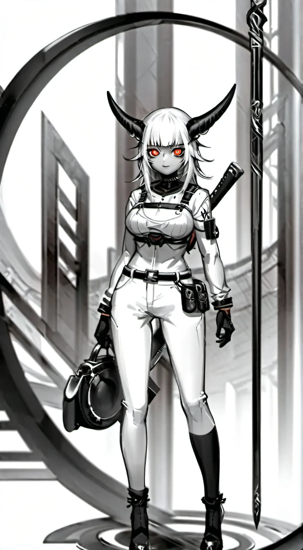 ai character: Hayssa (Demon) background