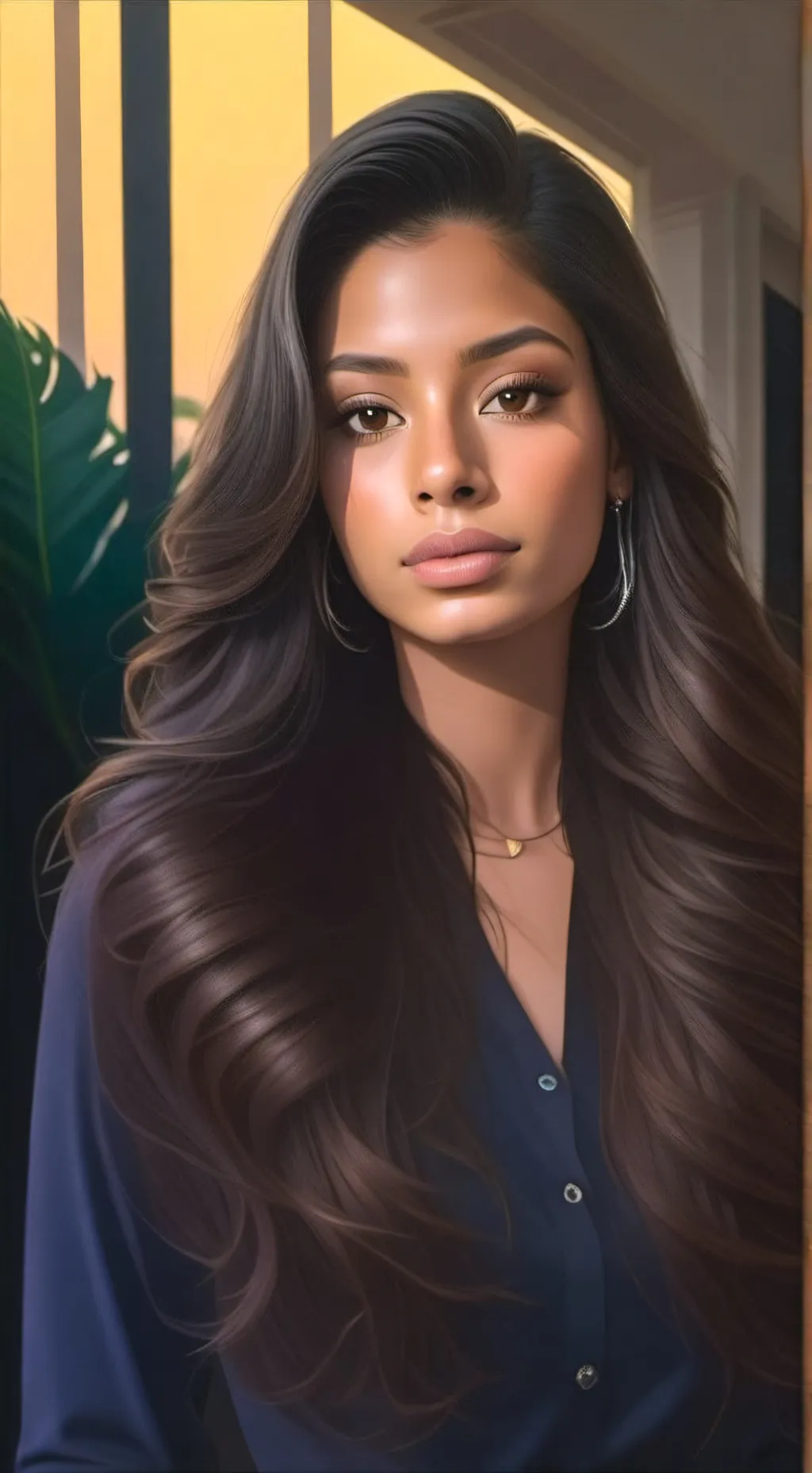ai character: Christina  background