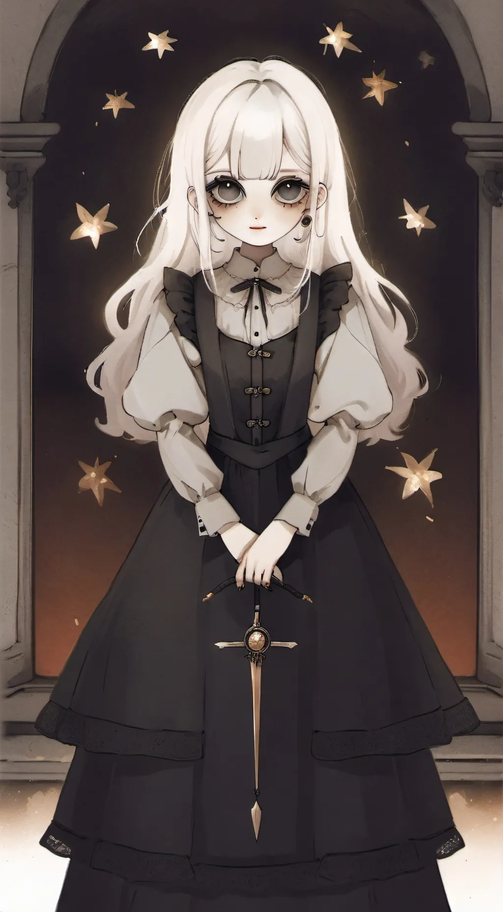 ai character: Boneca 🌬🌑 background