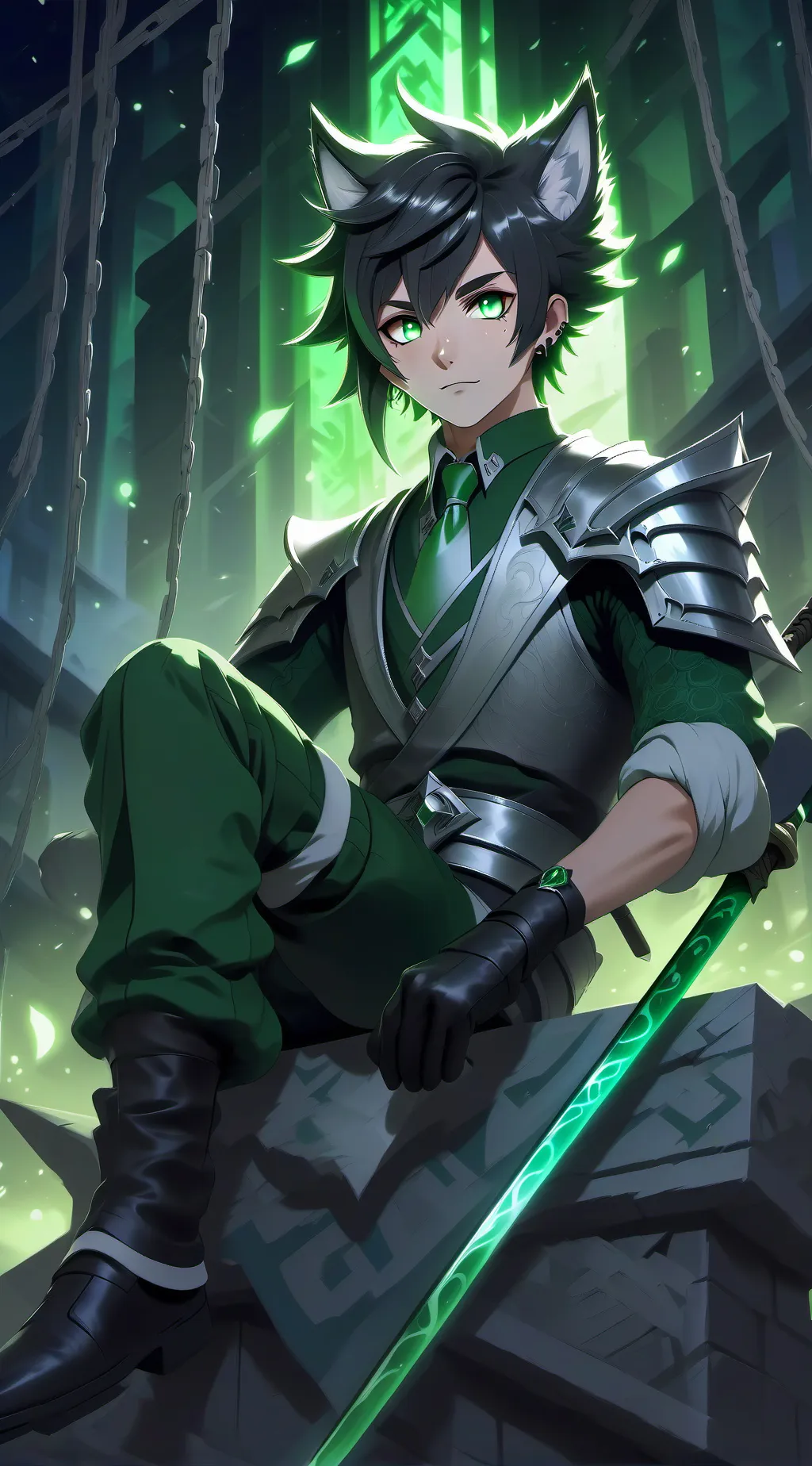ai character: 🦖LUiS J💚 background