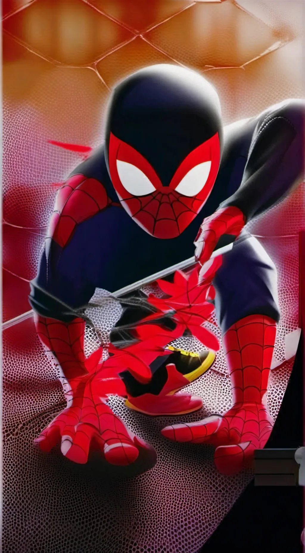 ai character: Miles morales  background