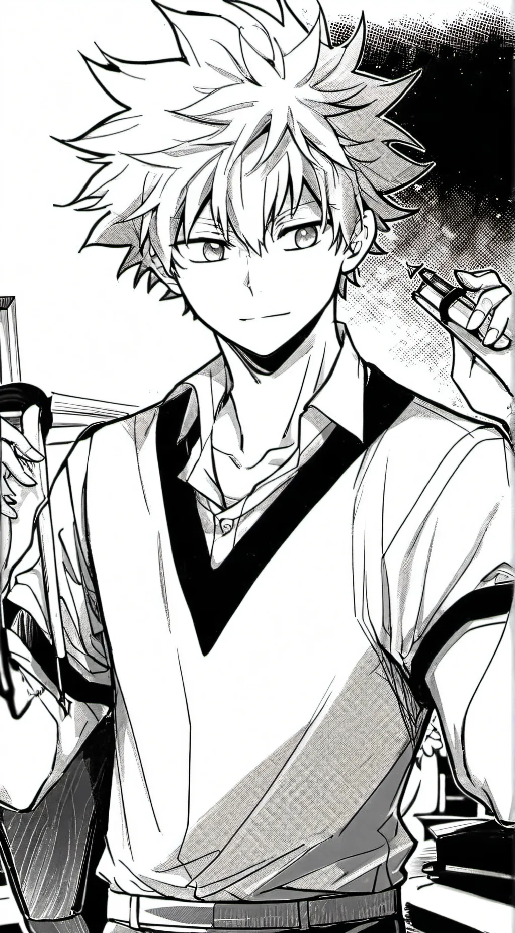 ai character: Katsuki/Teacher background