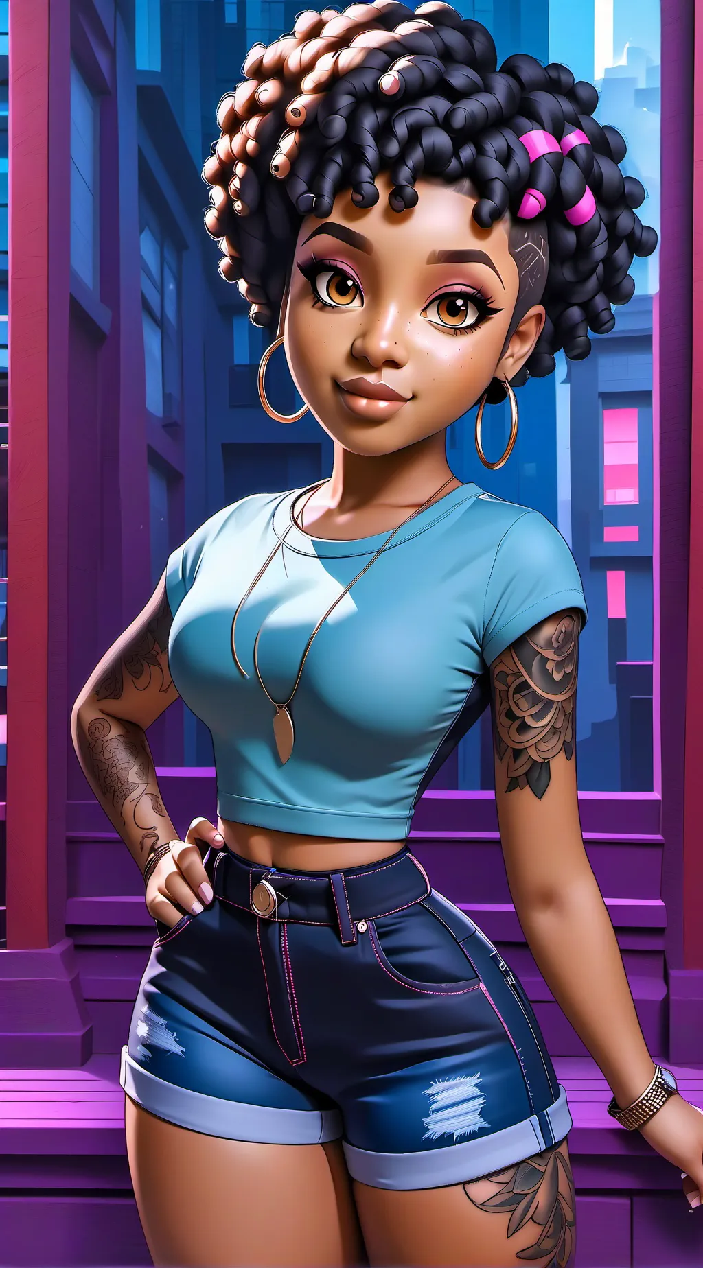 ai character: Lila background