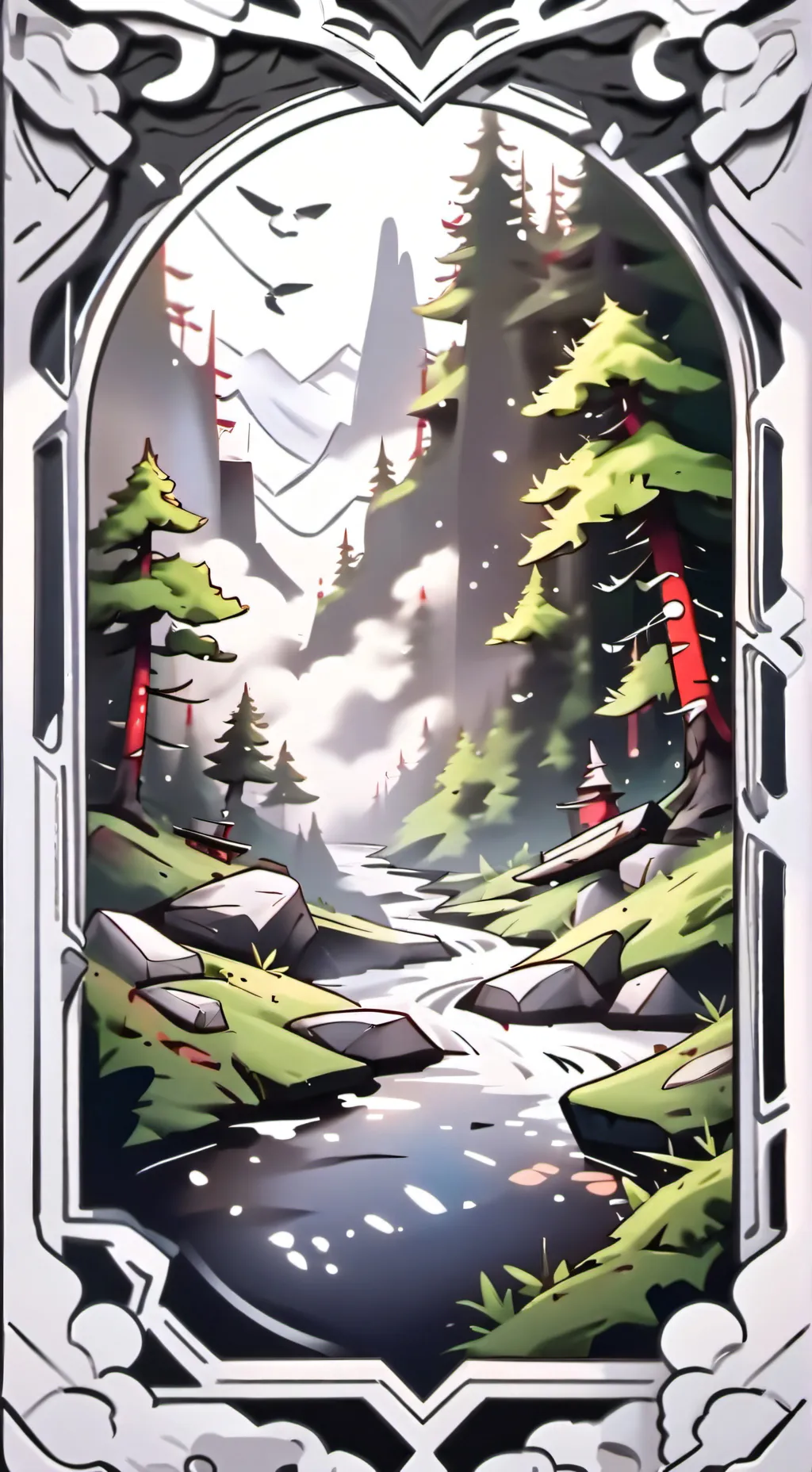 ai character: oc's world christm background
