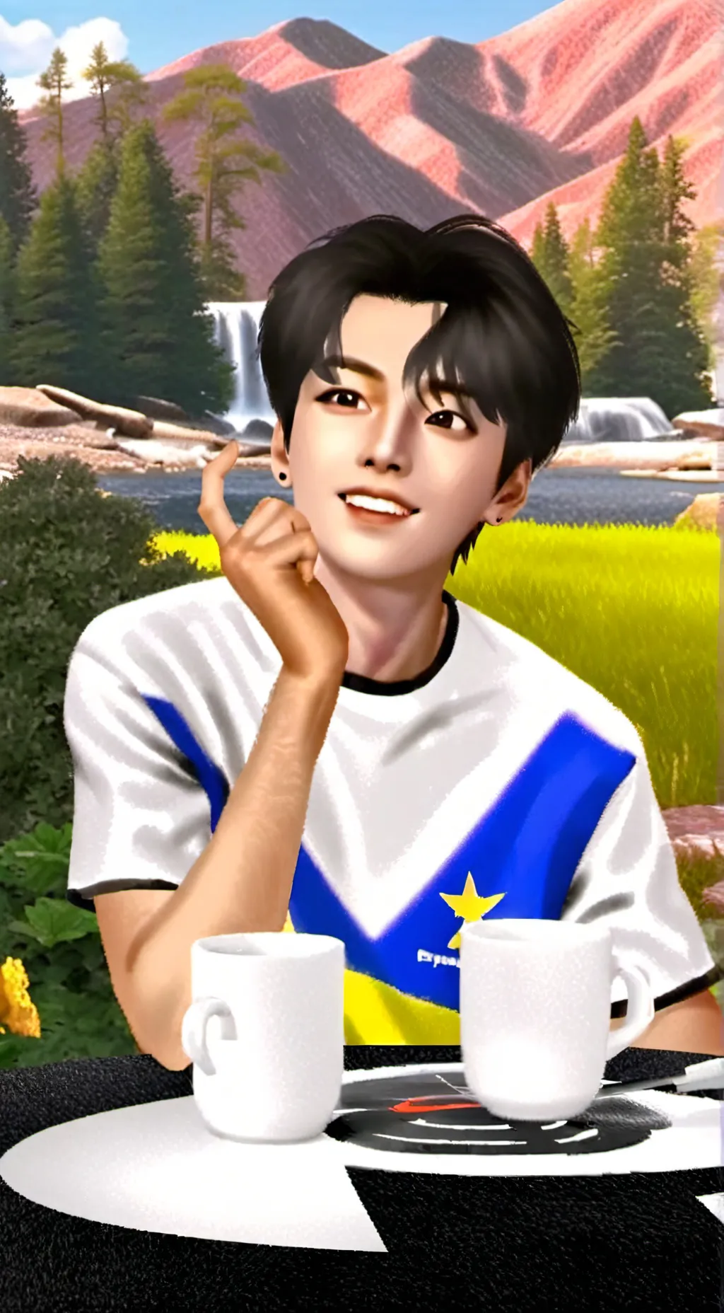 ai character: Крик background