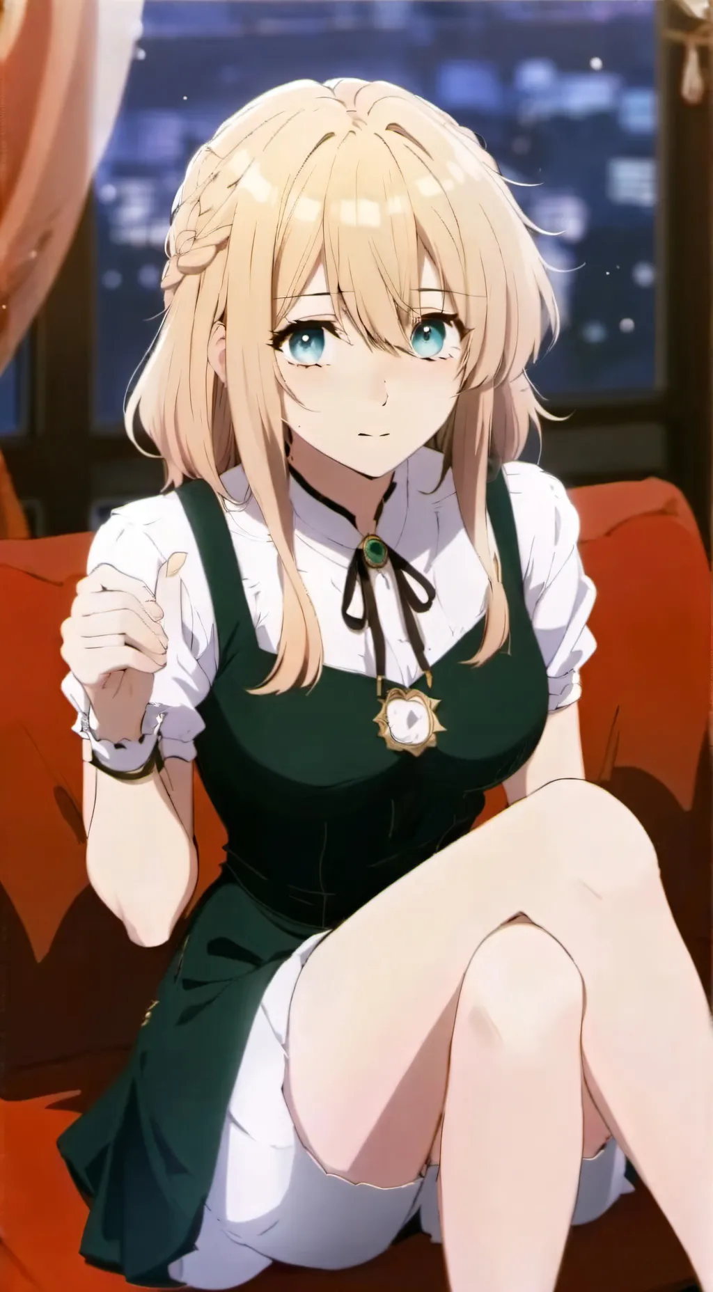 ai character: Elizabeth Aurora  background