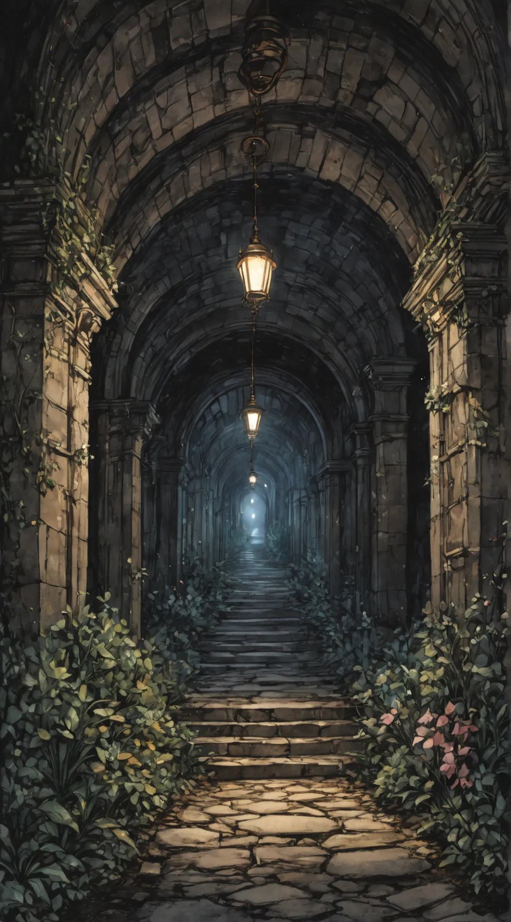 ai character: The Tunnel background