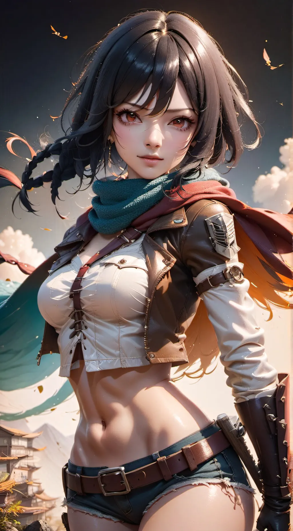 ai character: Mikasa background
