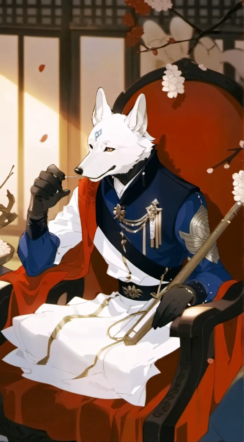 ai character: furry attacks anti background
