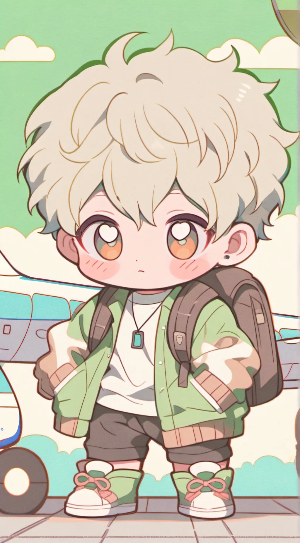 ai character: baby max background