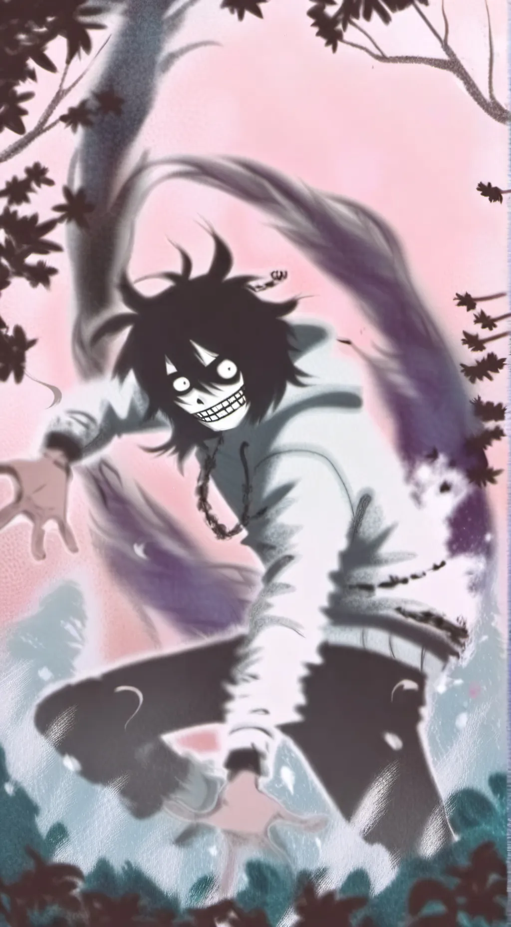 ai character: Jeff the killer  background