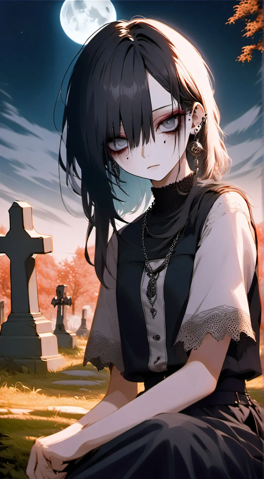 ai character: 🪦Amelia🪦(Grave) background