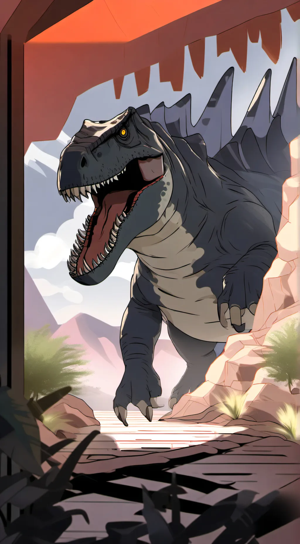 ai character: All about dinosaur background