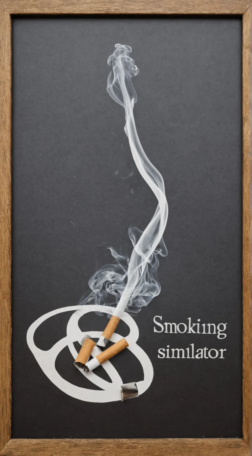 ai character: Smoke background