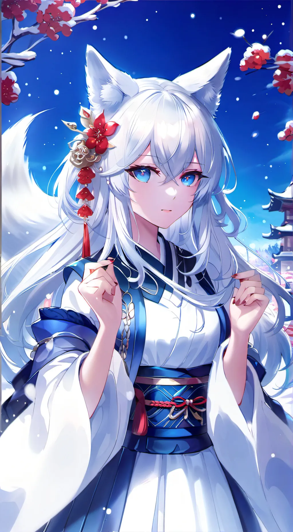 ai character: Sapphire background