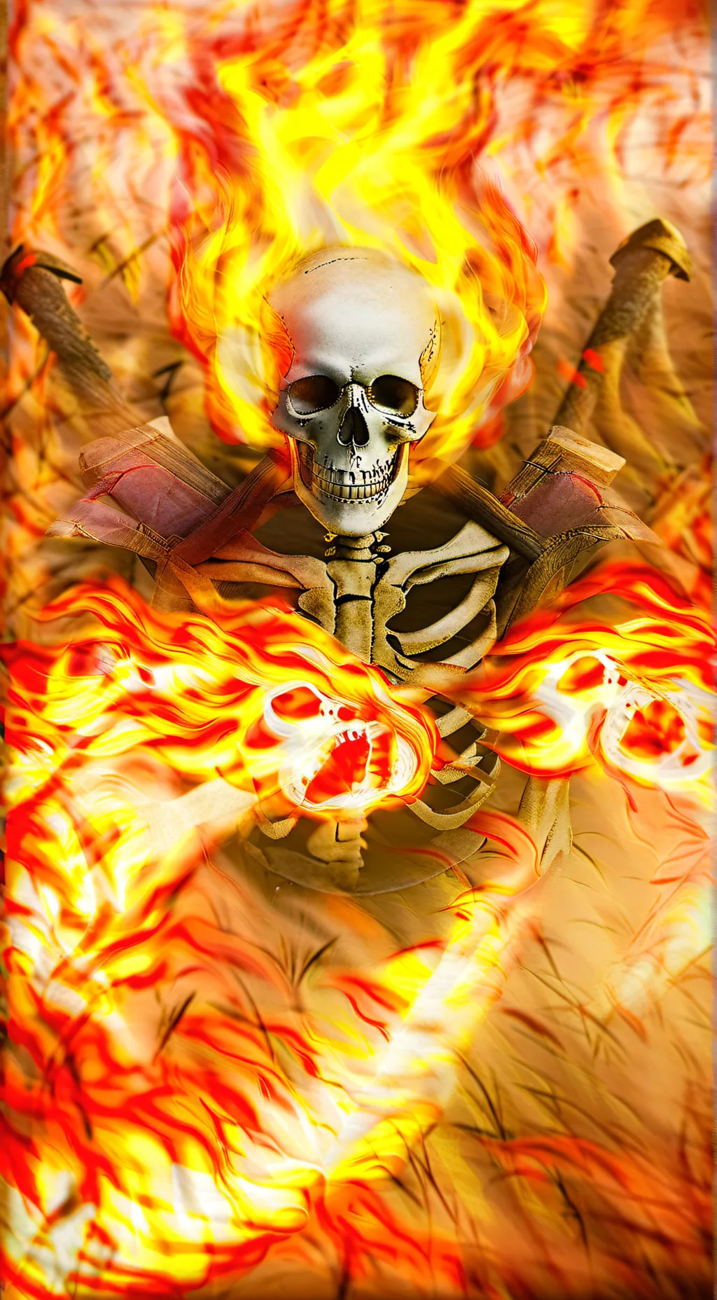 ai character: skeleton bitch  background