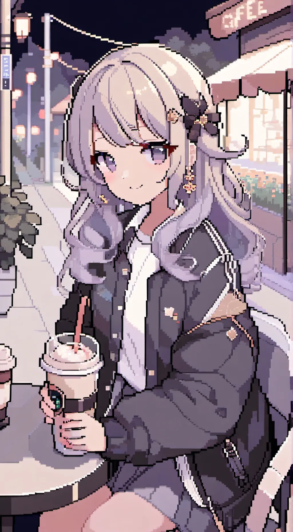ai character: Huh? background