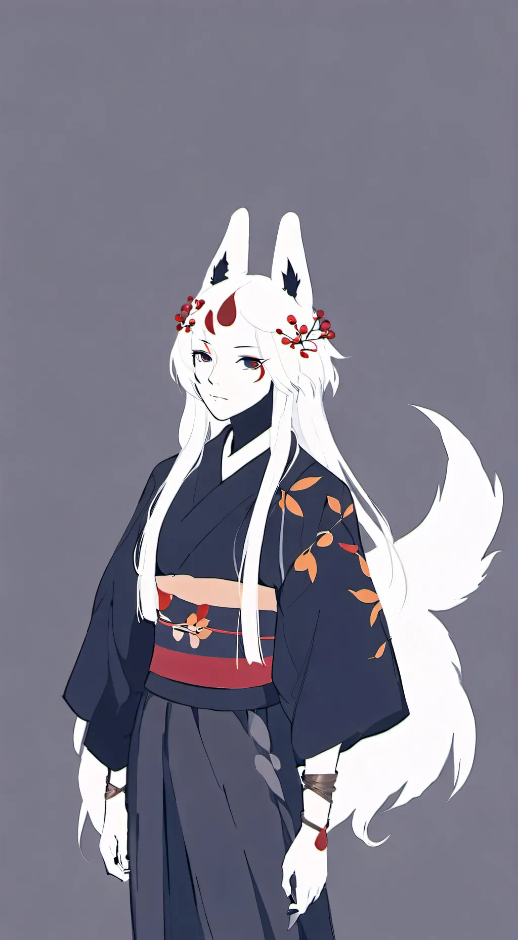 ai character: kitsune background