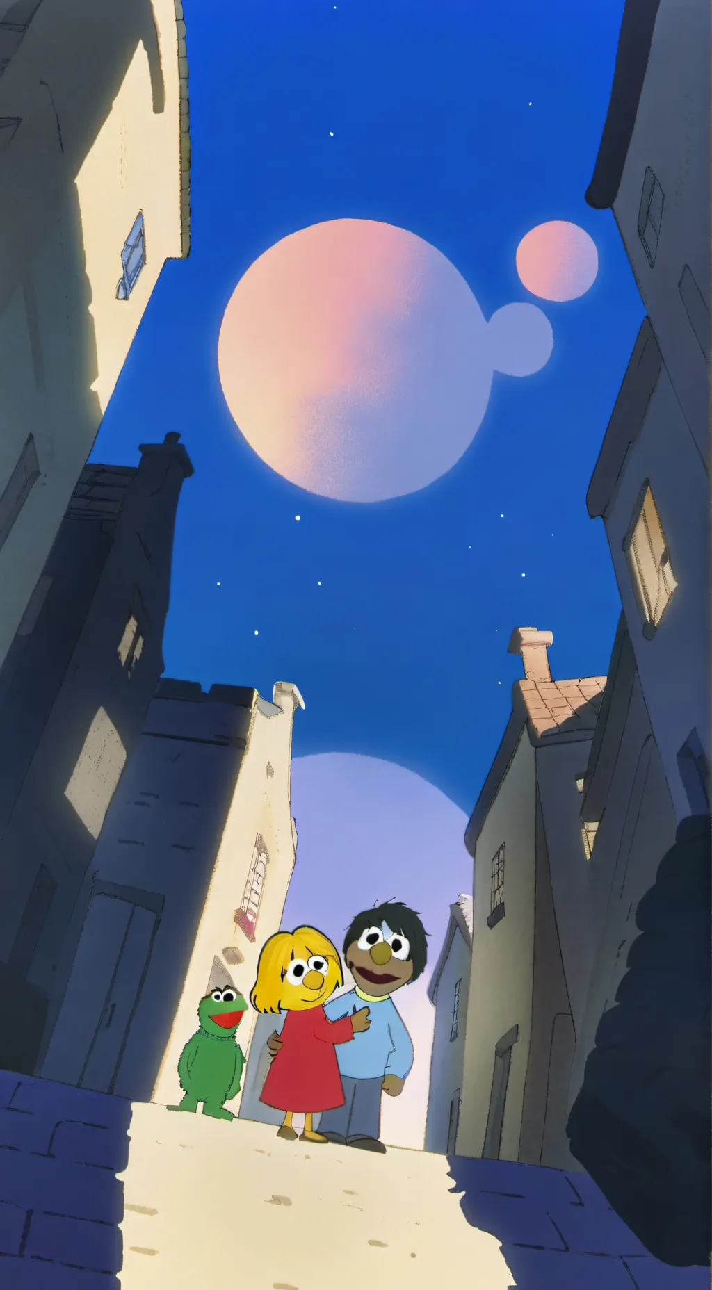 ai character: Sesame street 5 background