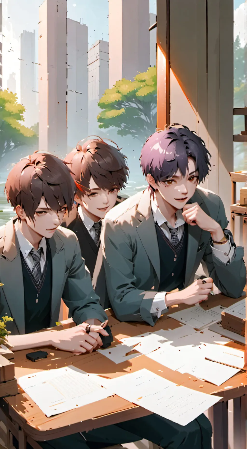 Talkie AI - Chat with boys school 