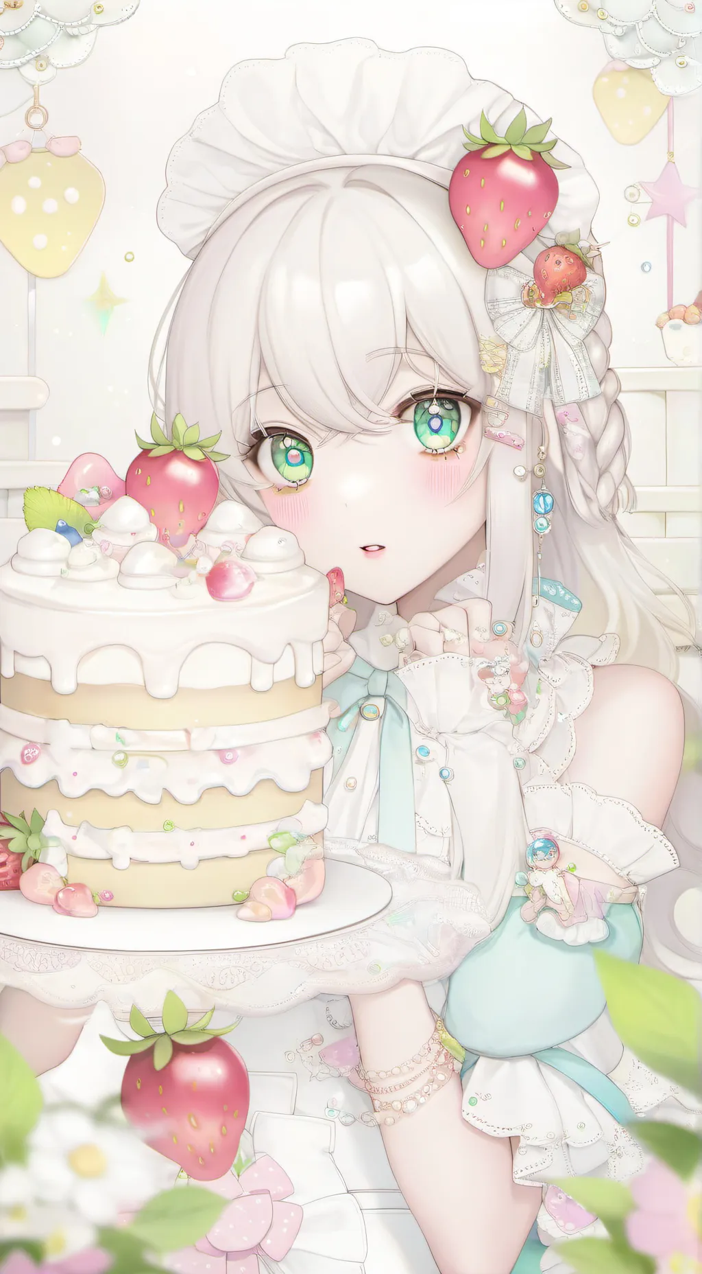 ai character: Fruitcake background