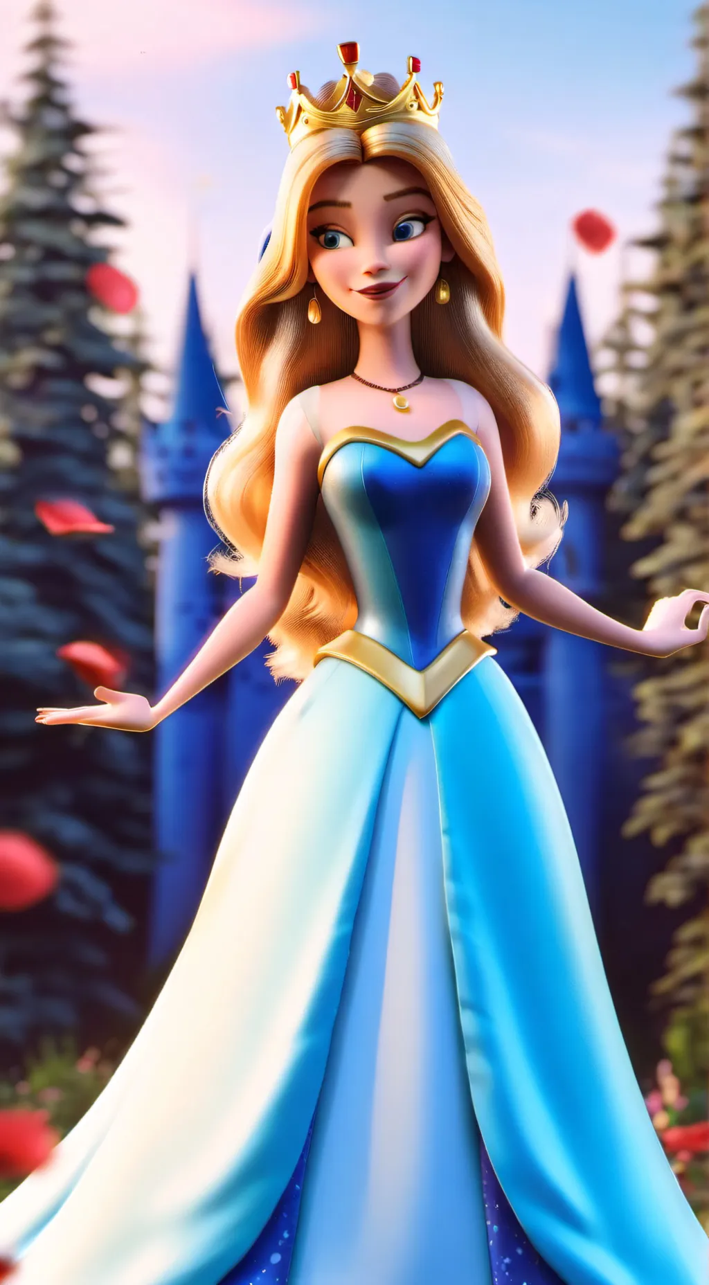 ai character: Princess Emma  background