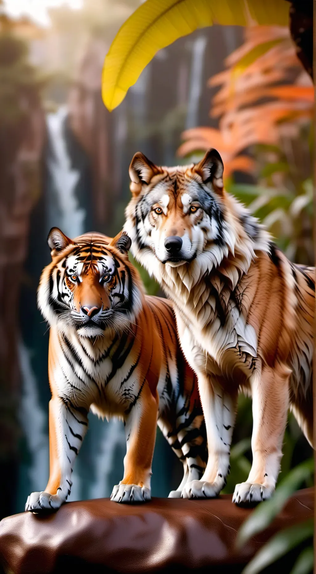 ai character: Jungle and magic background