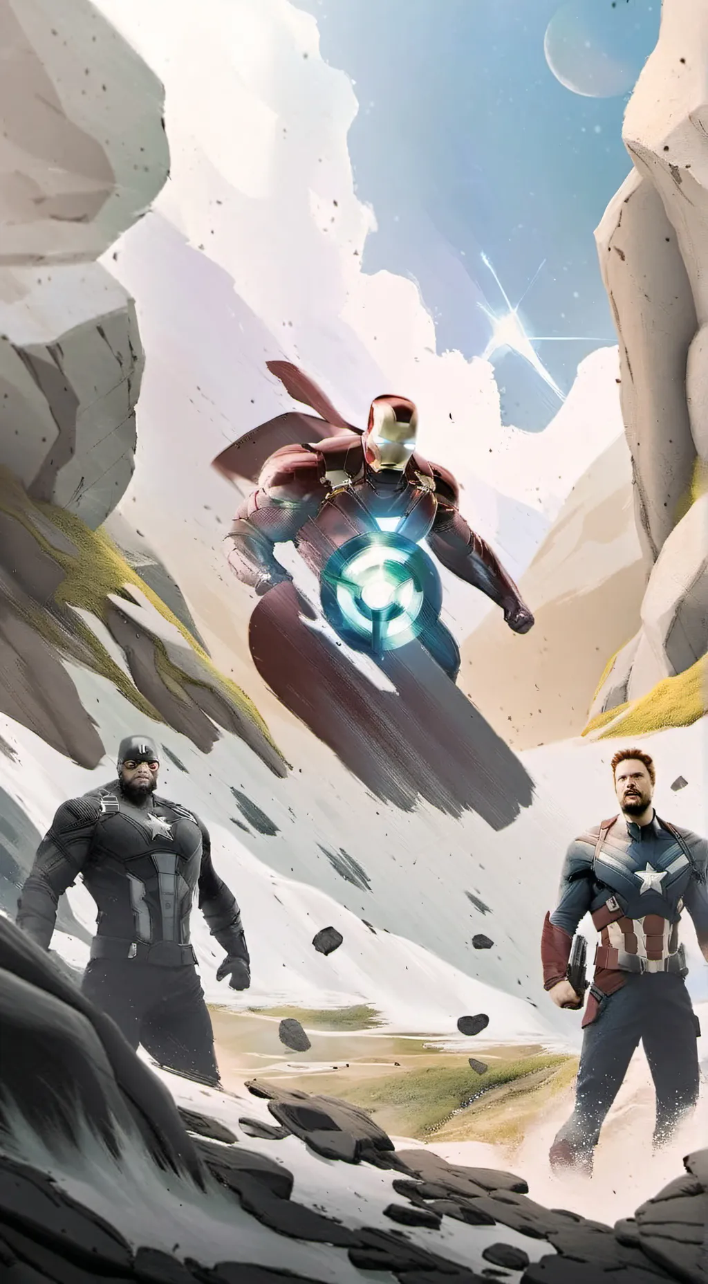 ai character: avengers background