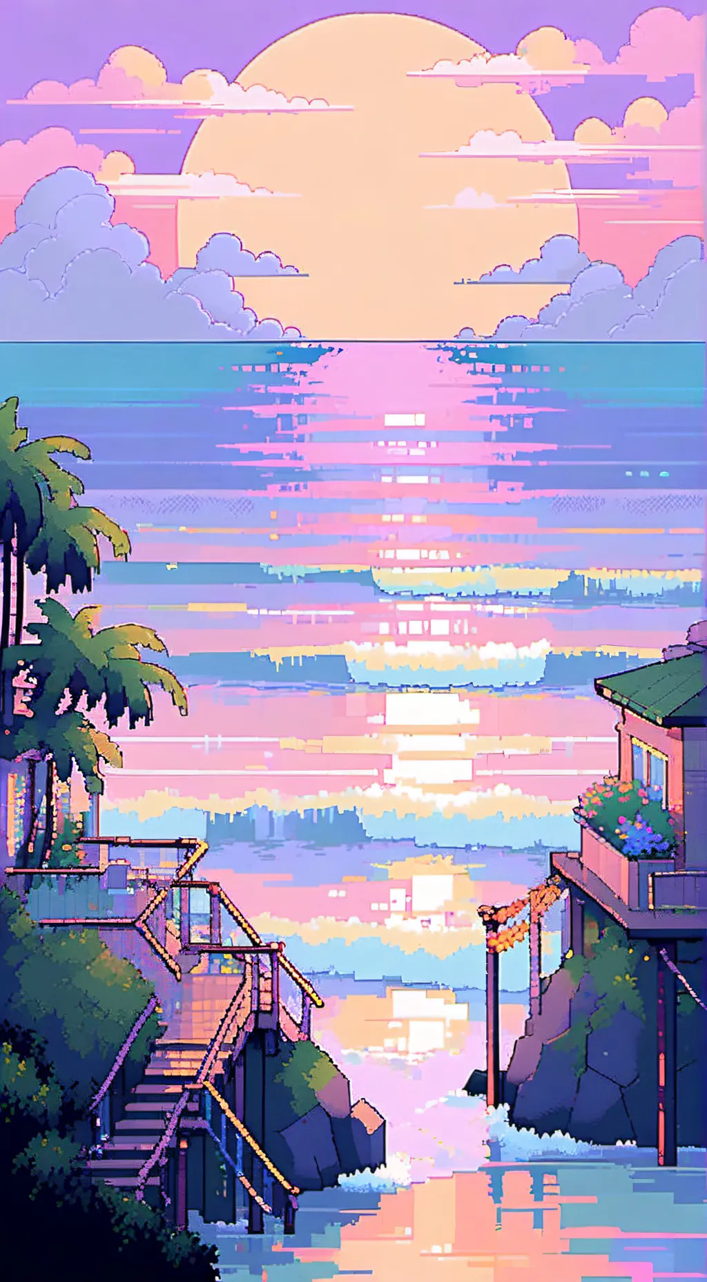 ai character: MC Beach background