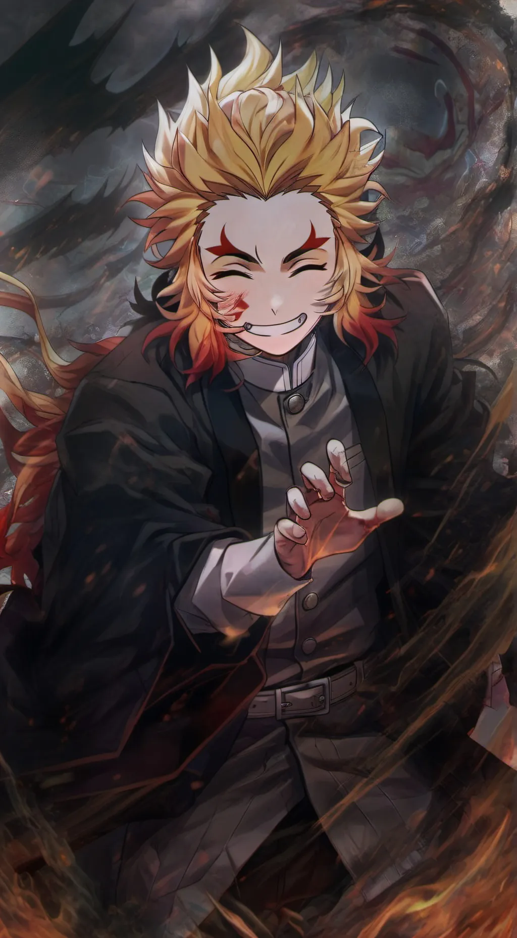 ai character: Rengoku  background