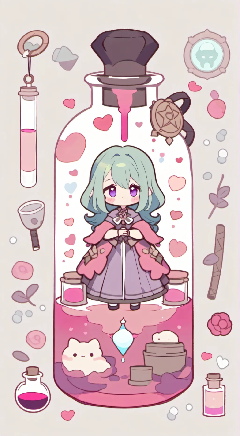 ai character: mha love GAS background