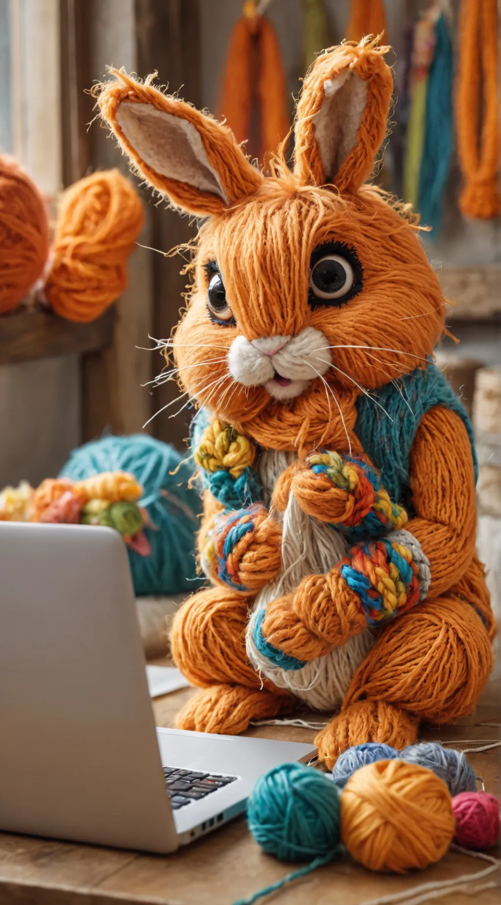 ai character: FloofSnuggleBottom background