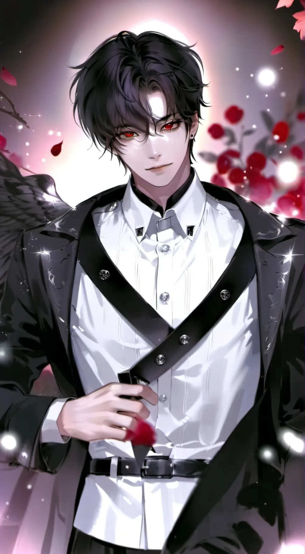 ai character: focus  background