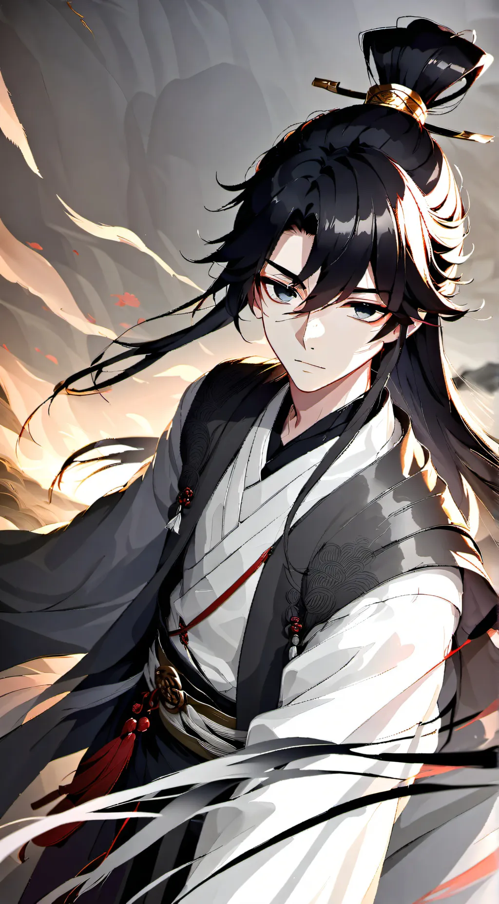 ai character: 墨白 background