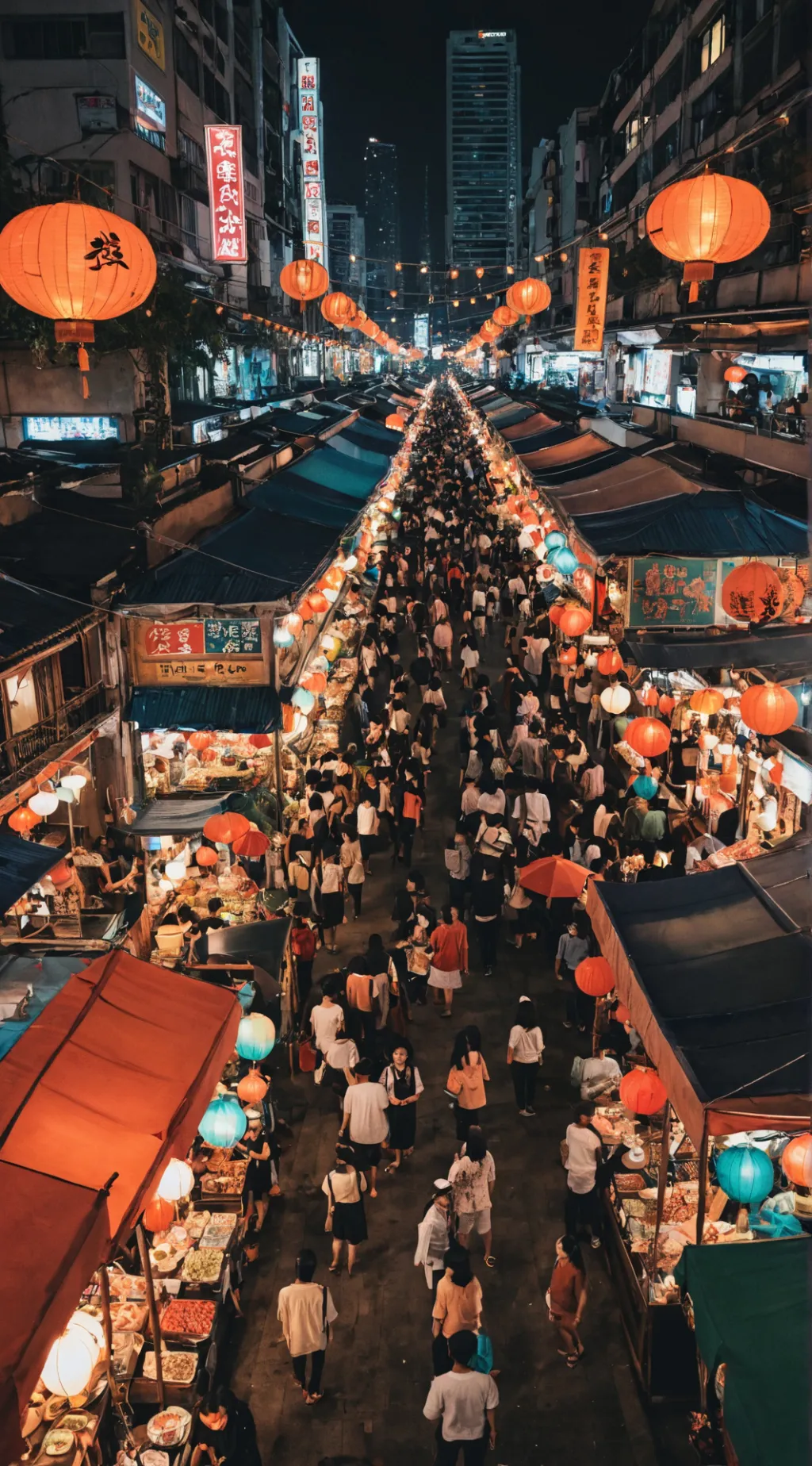 Talkie AI - Chat with Night Market 🌙🏬