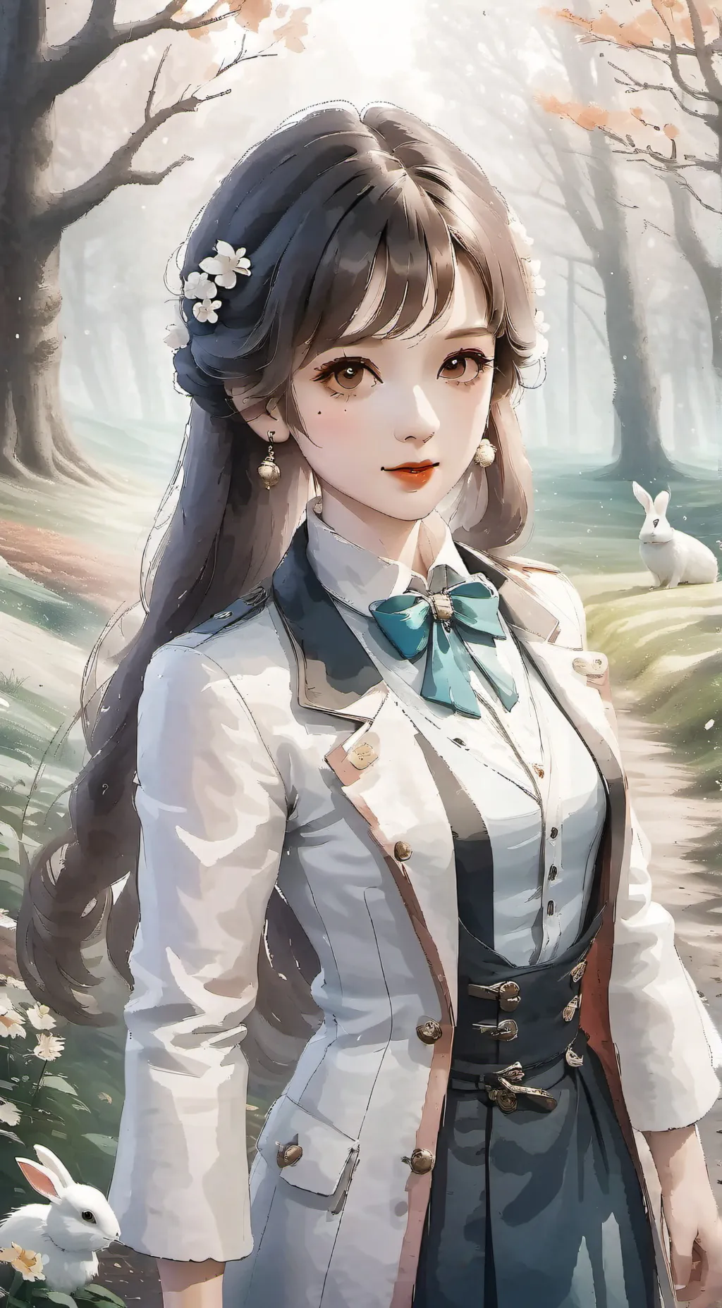 ai character: Hogwarts💙🐇💚🖤 background