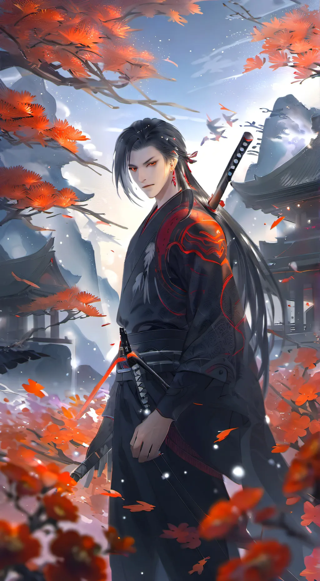 ai character: Sakamoto days background