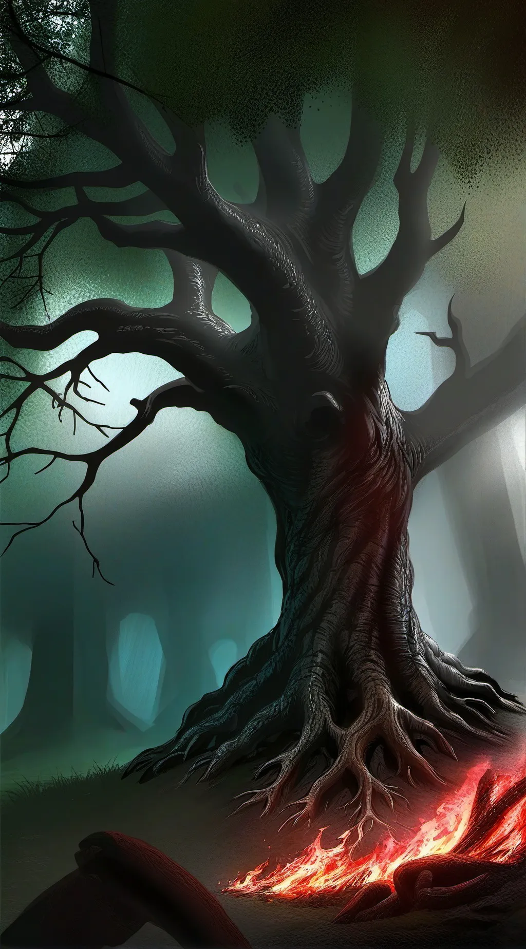 ai character: weird core  background